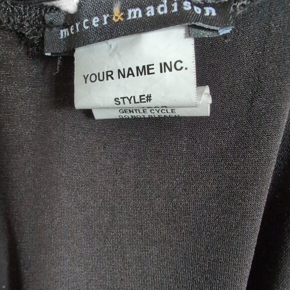 Black Stretch Waist Pencil Skirt Size Small - Picture 3 of 4